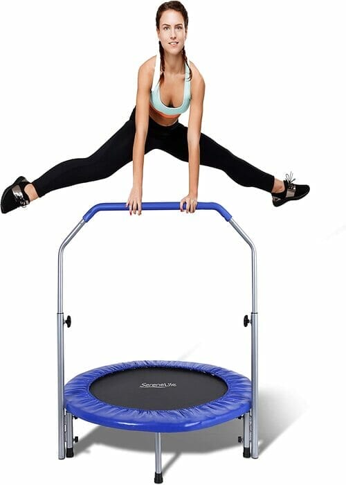 SereneLife Portable & Foldable Trampoline - SLSPT409​